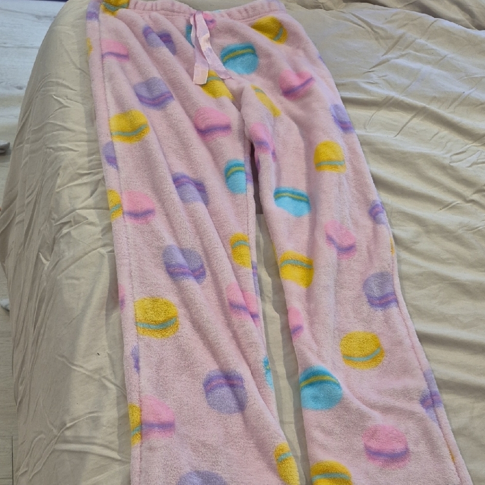 Cozy Pink Macaron Pajama Pants